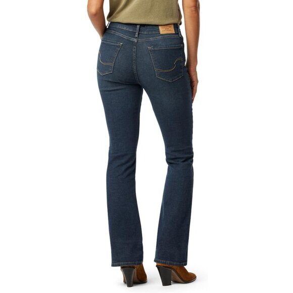 Women's Shaping Bootcut Jeans Mid-Rise Stretch Denim Plus Size Available - Picture 3 of 5